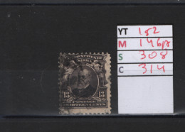 PRIX FIXE Obl  152 YT 146A  MIC 308 SCOT 314  GIB B. Harrison 1907 Etats Unis 58/05 - Used Stamps