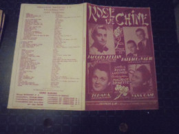 Partissions " Rose De Chine    "  Paroles Et Musique - Other & Unclassified