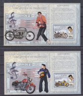 Motos - Elvis Presley - Rép Du Congo - 4 BF De 2006 ** - NON Dentelés - Valeur 140 Euros - - Motos