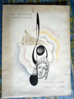 PROGRAMME LES ARTISTES CHEMINOTS FRANCAIS TOURNEE BELGIQUE 1947 LES COMPAGNONS DE TIVOLI NOE D APRES OBEY - Chemin De Fer