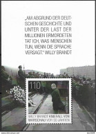 2020 Allem. Fed. Deutschland Germany Mi.Bl. 87**MNH 50. Jahrestag Des Kniefalls Von Warschau. - 2011-2020