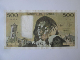 France 500 Francs 1980 Banknote See Pictures - 500 F 1968-1993 ''Pascal''