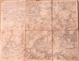 Carte Routière Toilée D'Allemagne, Rhénanie-du-Nord-Westphalie (Paderborn, Salzkotten, Geseke, Lippstadt, Büren) - Strassenkarten