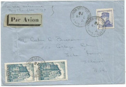 Monaco Prince F2,25 + Cathedrale F.5 En Couple Trés Belle Lettre Poste Aerienne 7aug1939 X USA - Poststempel