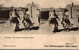 Vues Stéréoscopiques Julien Damoy  Biskra Bon Chkiona Muisque Des Negres - Cartoline Stereoscopiche