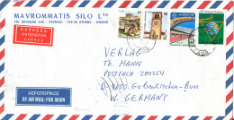 Greece Registered Air Mail Cover Sent To Germany 8-5-1989 Topic Stamps Incl. EUROPA CEPT - Covers & Documents