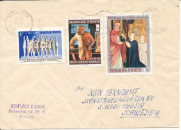 Hungary Cover Sent To Sweden Debrecen 2-2-1971 - Briefe U. Dokumente