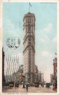 ETATS UNIS - New York - Times Building - Animé - Colorisé - Carte Postale Ancienne - Sonstige & Ohne Zuordnung