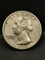 WASHINGTON QUARTER DOLLAR ARGENT 1935 PHILADELPHIE USA / SILVER 1/4 DOLLAR - 1932-1998: Washington