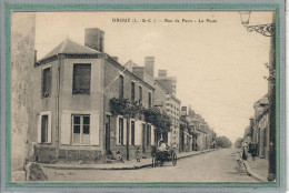 CPA - DROUé (41) - Aspect De La Rue De Paris Et De La Poste Au Début Du Siècle - Droue