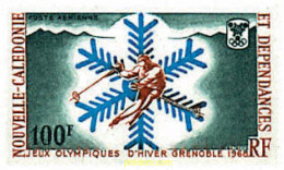 72824 MNH NUEVA CALEDONIA 1967 10 JUEGOS OLIMPICOS INVIERNO GRENOBLE 1968 - Unused Stamps