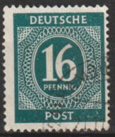 MiNr. 923 Deutschland Alliierte Besetzung Gemeinschaftsausgaben; 1946, Febr./Mai. Freimarken: I. Kontrollrats - Afgestempeld