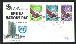 GHANA Ca.1958: FDC De ACCRA à NEW YORK (USA) - Ghana (1957-...)