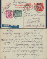 Congo Belge 1948 - Entier Postal Sur Carte Postale Par Avion D'Uccle Vers Thysville-Bas Congo Belge... (EB) DC-12430 - Usados