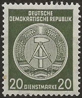 Allemagne, République Démocratique Timbre De Service N°50D** (avec Fils De Soie) (ref.2) - Mint