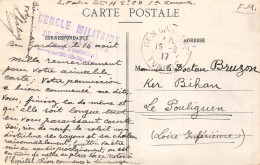 24-1745 : CACHET FRANCHISE MILITAIRE. CERCLE MILITAIRE DE BEN-GARDANNE - Other & Unclassified