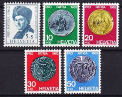 1962. Switzerland. Pro Patria. MNH. Mi. Nr. 751-55 - Ungebraucht