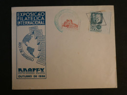 DI 10 BRAZIL   BELLE  LETTRE ASSEZ RARE 1938 EXPO RIO  + + AFF. LOS. INTERESSANT+++ - Briefe U. Dokumente