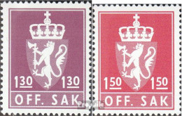 Norwegen D109-D110 (kompl.Ausg.) Postfrisch 1981 Staatswappen - Unused Stamps