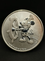 2 DOLLARS ARGENT 2017 MICKEY DISNEY  Steamboat Willie NIUE / 1 OZ SILVER 999 / SANS CAPSULE - Niue