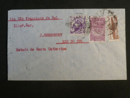 DI 10 BRESIL  BELLE  LETTRE  . RIO  DO SUL + + AFF. INTERESSANT+++ - Lettres & Documents