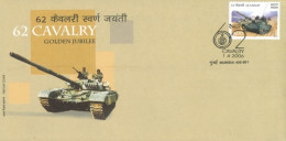 INDIA - 2006 - FDC STAMP OF 62 CAVALRY GOLDEN JUBILEE. - Brieven En Documenten