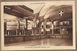 CPA 73 - AIX LES BAINS - La Piscine Olympique - TB PLAN Edifice NATATION 1946 - Zwemmen