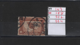 PRIX FIXE Obl 163 YT158 MIC 327 SCOT 334 GIB Carte 1904 Etats Unis 58/05 - Usados