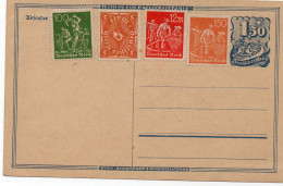 GERMANIA-Intero Postale Nuovo Pluriaffrancato Come Da Foto- - 1843-1852 Federal & Cantonal Stamps