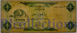 UNITED ARAB EMIRATES 1 DIRHAM 1973 PICK 1a FINE+ - Ver. Arab. Emirate