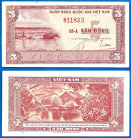 Vietnam Sud 5 Dong 1955 Serie 68 A Que Prix + Port Paysan Asie Asia Dongs Paypal Bitcoin OK - Vietnam