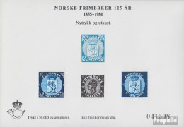 Norwegen 1ND IV (kompl.Ausg.) Neudruck Ungebraucht 1980 Landeswappen - Ongebruikt