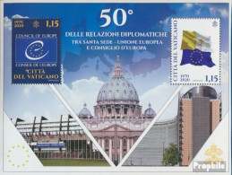 Vatikanstadt Block69 (kompl.Ausg.) Postfrisch 2020 Dipl. Beziehung Mit Der Europ. Unio - Used Stamps