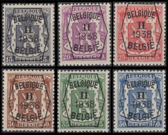 PRE339/344** (PO2) - 1935-1949 Sellos Pequeños Del Estado