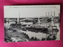 Argenteuil ,  Usines Et Péniche - Péniches