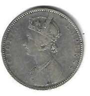 * Britisch India  1 Rupee    1893b Km 492 Vf - Inde