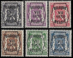 PRE369/374** (PO7) - 1935-1949 Sellos Pequeños Del Estado