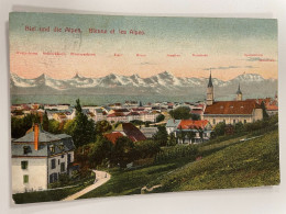 CPA - SUISSE - BIEL UND DIE ALPEN BIENNE ET LES ALPES - Bienne