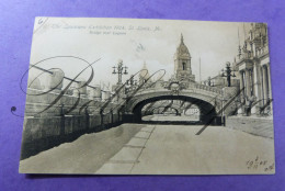 The Louisiana Exhibition St. Louis Mo. 1904   Serie 525 N°11 Bridge  Over Lagoon - Tentoonstellingen