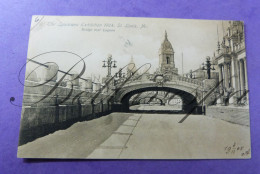 The Louisiana Exhibition St. Louis Mo. 1904   Serie 525 N°11 Bridge  Over Lagoon - Exposiciones