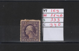 PRIX FIXE YT 169 YT 164A MIC 333 SCOT 340 GIB George Washington 19081909 58/05 - Used Stamps