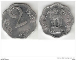 India 2 Paisa 1975 H Km 13.6  Unc - Inde