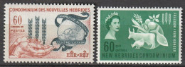 Nouvelles Hébrides Campagne Mondiale Contre La Faim 1963 N°197/198 Neuf*charnière - Unused Stamps