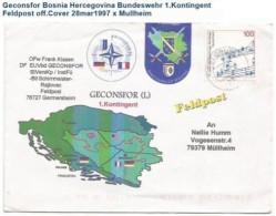 Bosnia Croatia GECONSFOR Germany FELDPOST Cv 28mar1997 X Mulheim - NATO