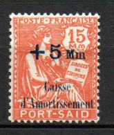 Col40 Colonie Port Saïd 1927 N° 86 Neuf XX MNH  Cote 4,00€ - Ungebraucht