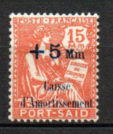 Col40 Colonie Port Saïd 1927 N° 86 Neuf XX MNH  Cote 4,00€ - Neufs