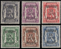 PRE381/386** (PO9) - Typos 1936-51 (Kleines Siegel)