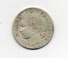 FRANCE, 1 Franc, Silver, Year 1872-A, KM # 822.1 - 1 Franc