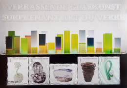 Belgium 2024, Surprising Glass Art, MNH Unusual Sheetlet - Unused Stamps