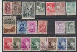 BELGIQUE  Lot 8  COMPLETE SETS  *MH  HINGED  See 4 Scans     Réf  T 1387 - Collezioni